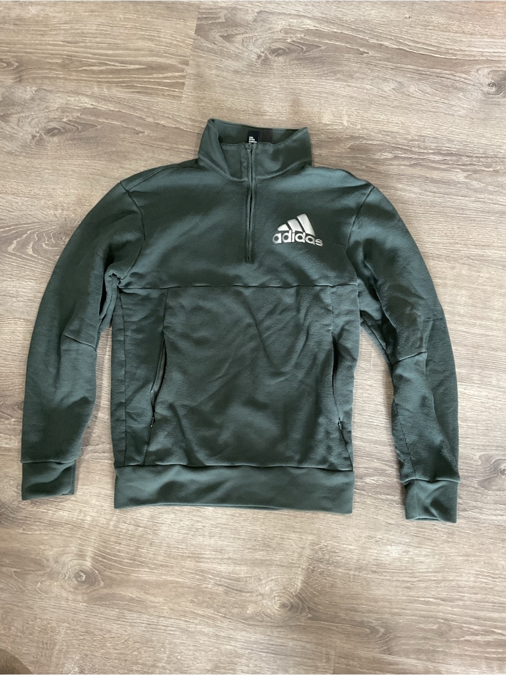 adidas Olive Green Athletic Pullover